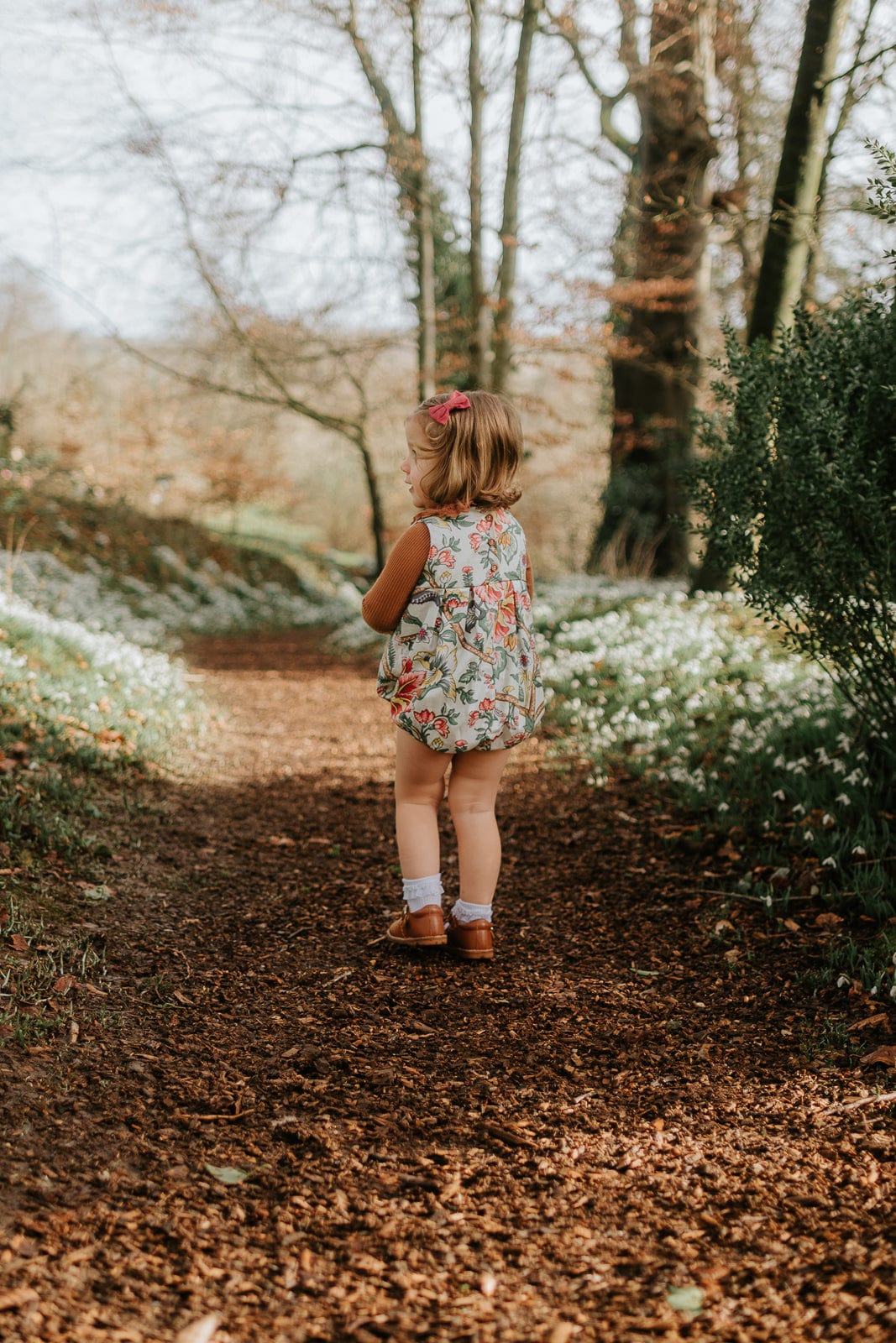 Ada pleated Romper - Flora