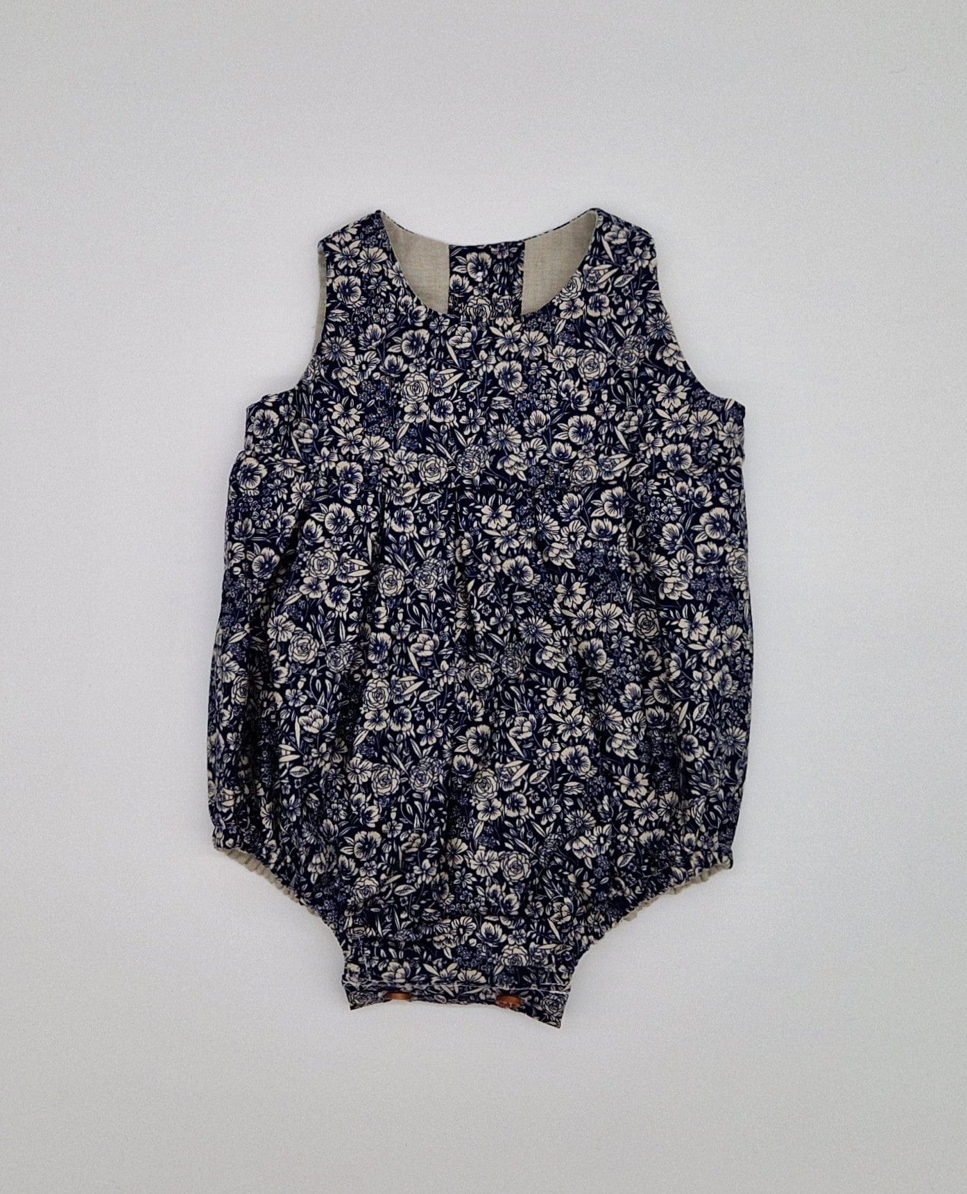 Rompers Ada Pleated Romper - Navy Floral