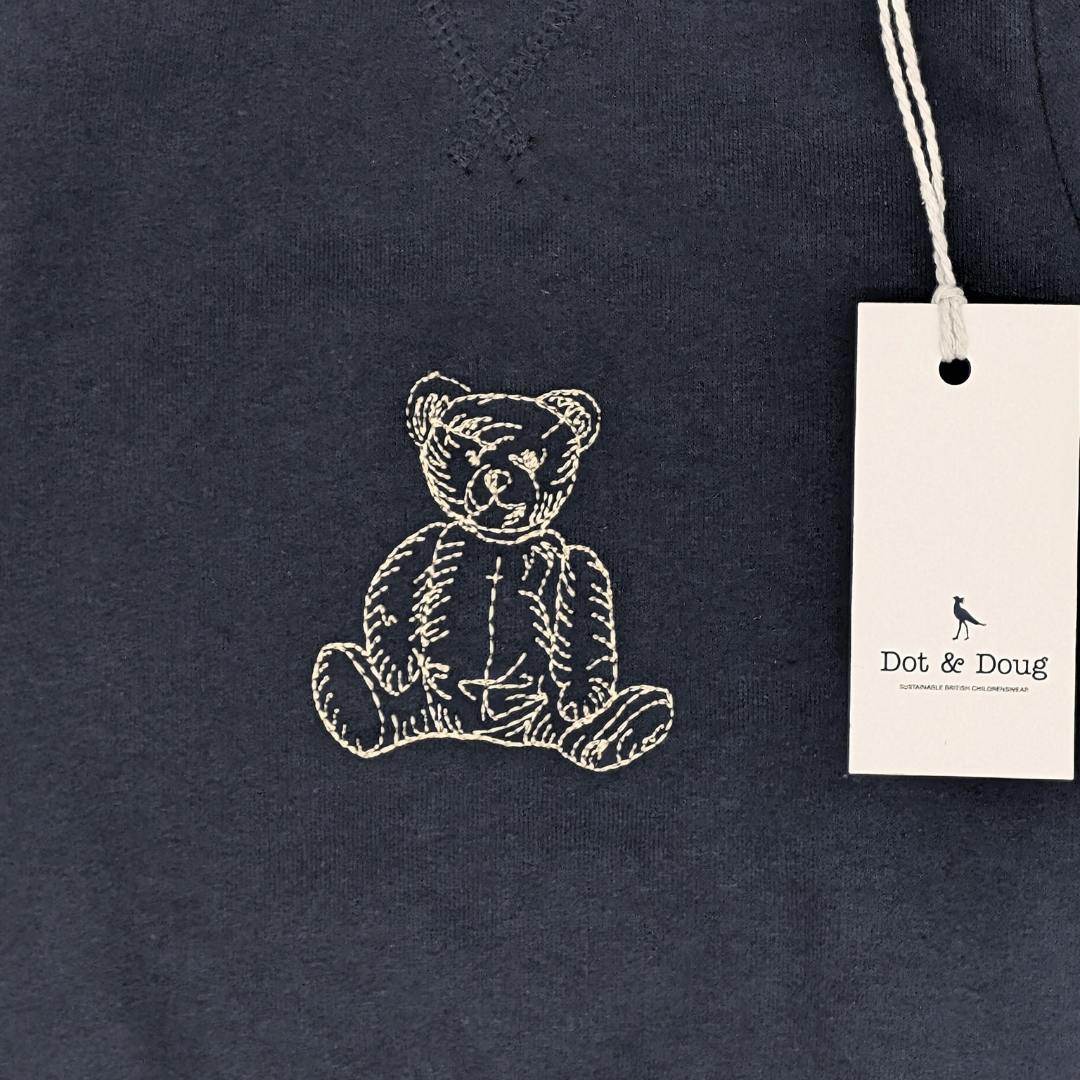 Barney Bear Jumper | Navy/Sand