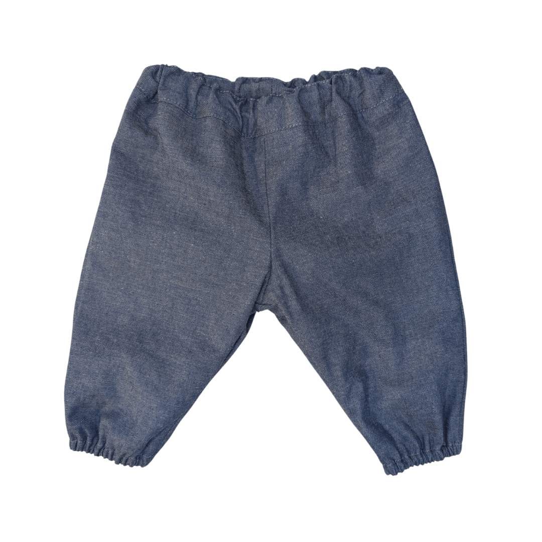 BLUE CHAMBRAY TROUSER