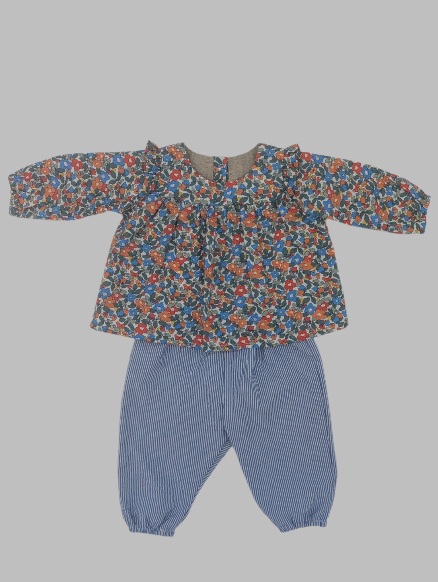 Bright Liberty Print Long Sleeve Blouse