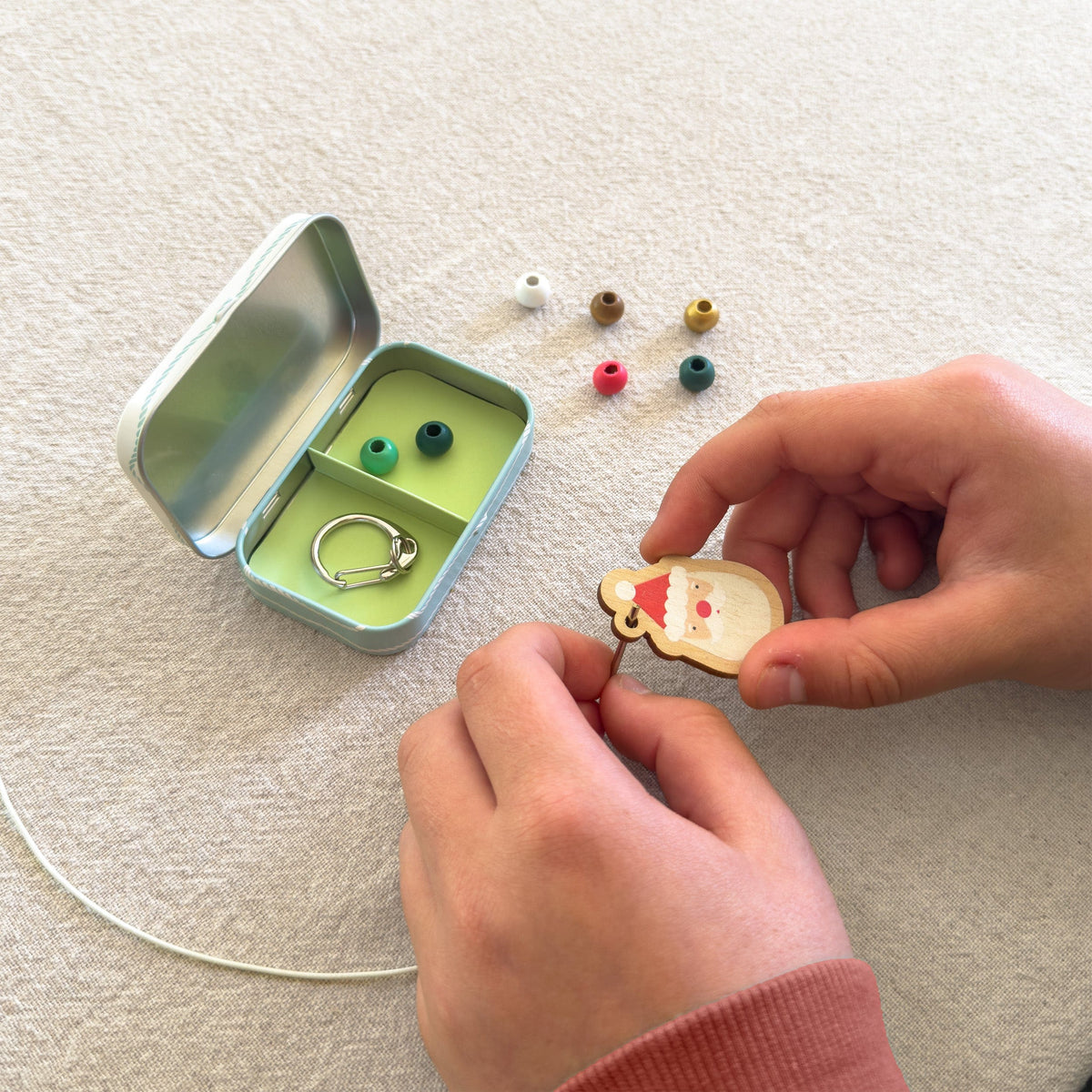Cotton Twist Santa Keyring Kit