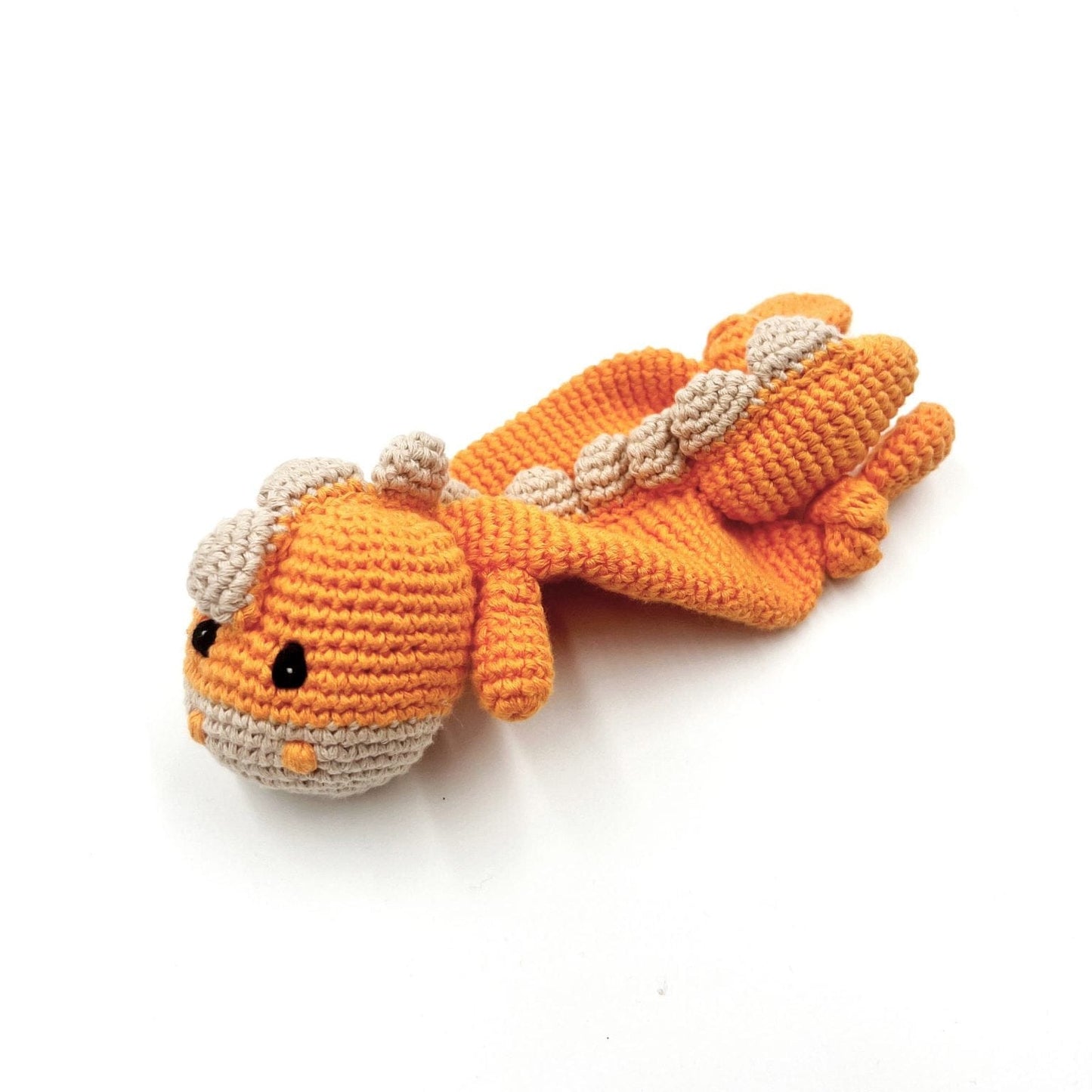 Dinosaur comforter soft orange