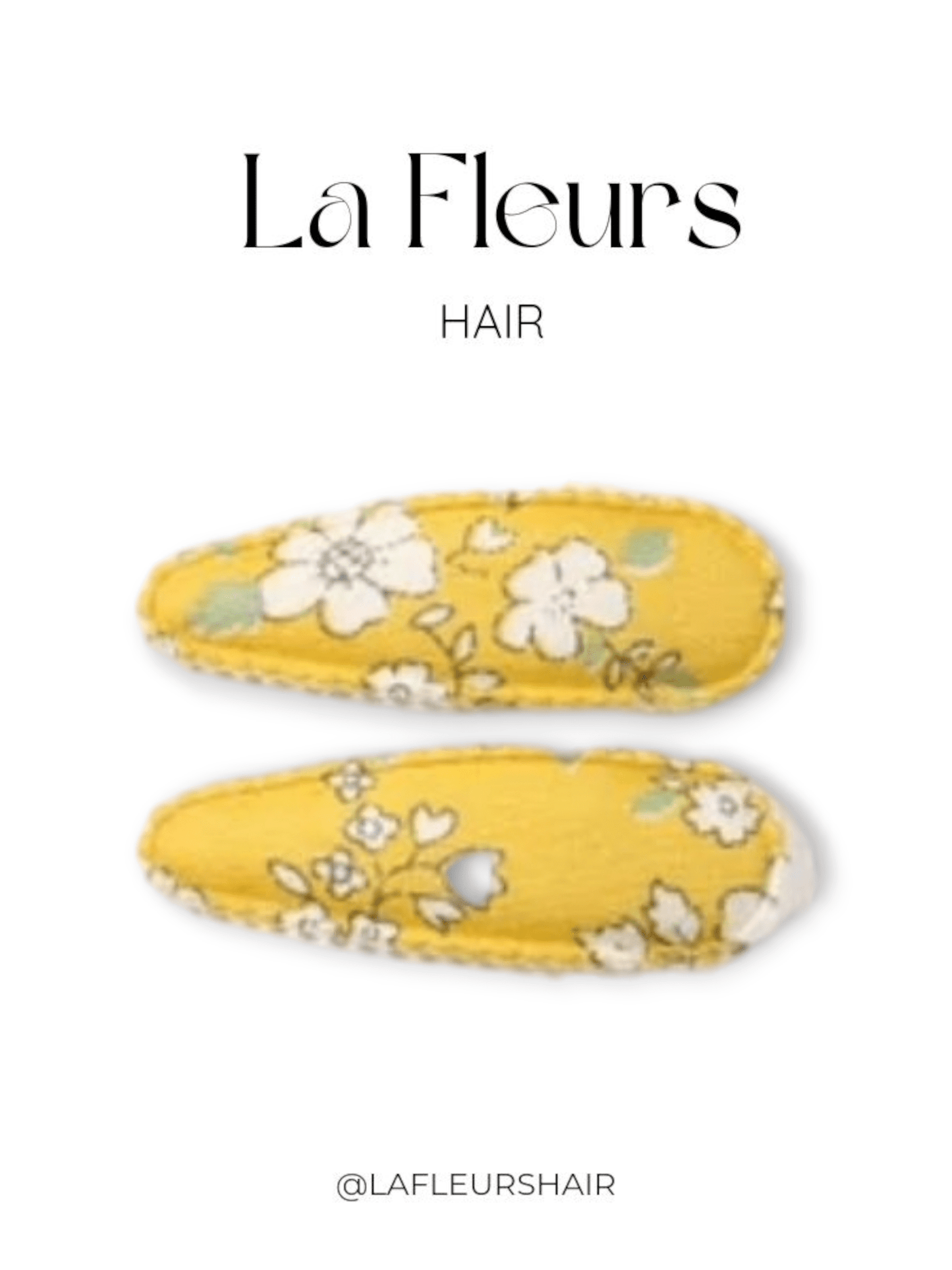 Bright Yellow Hair Clips