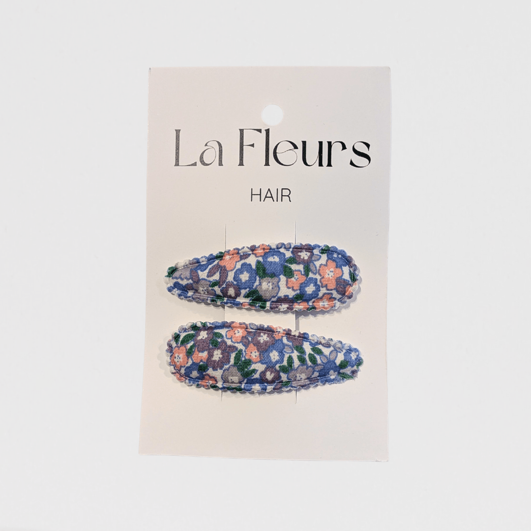 Hair Clips La Fleures Hair Clips | Purple/Blue/Pink