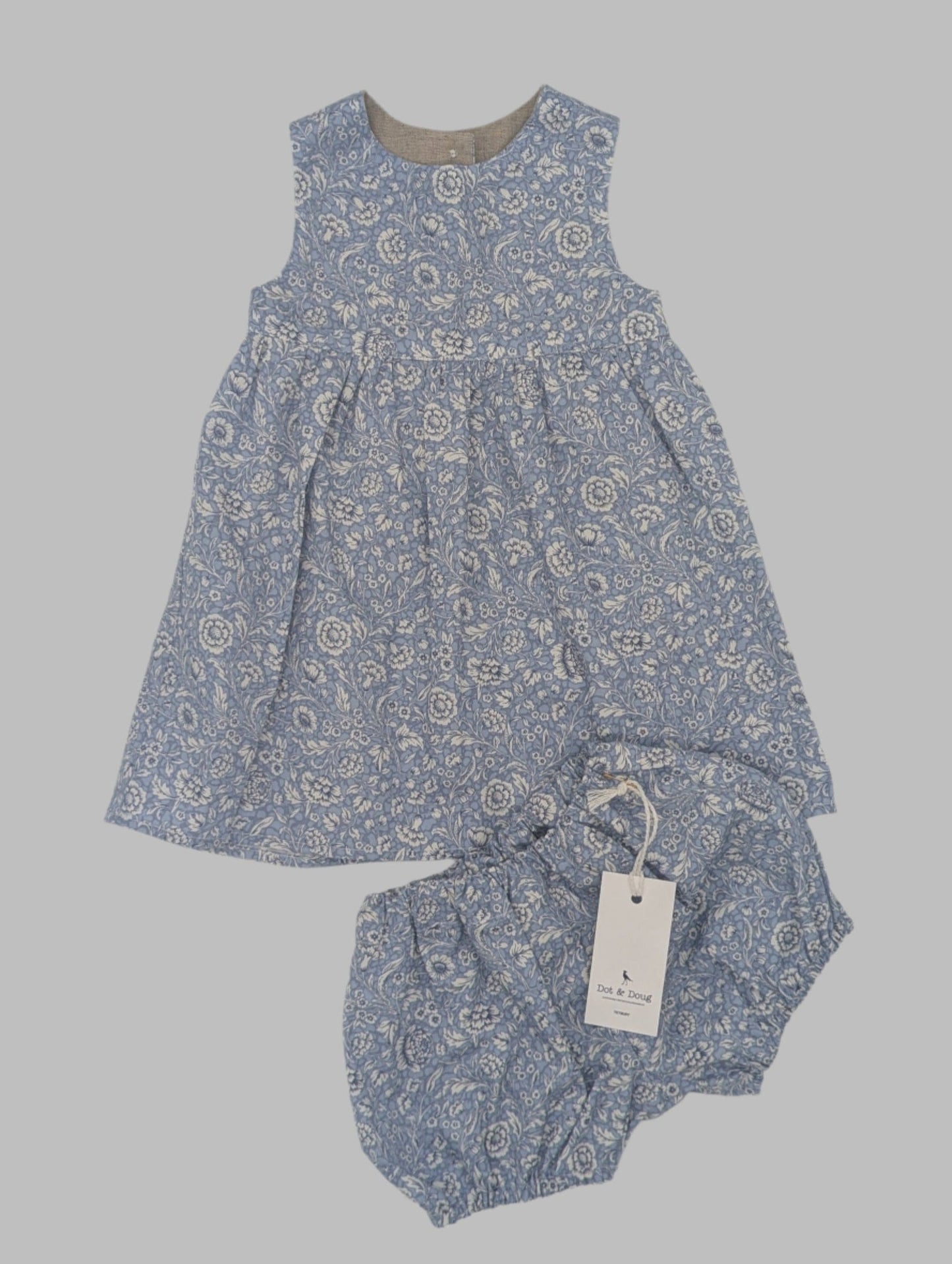 Light Blue Paisley Floral Bloomer