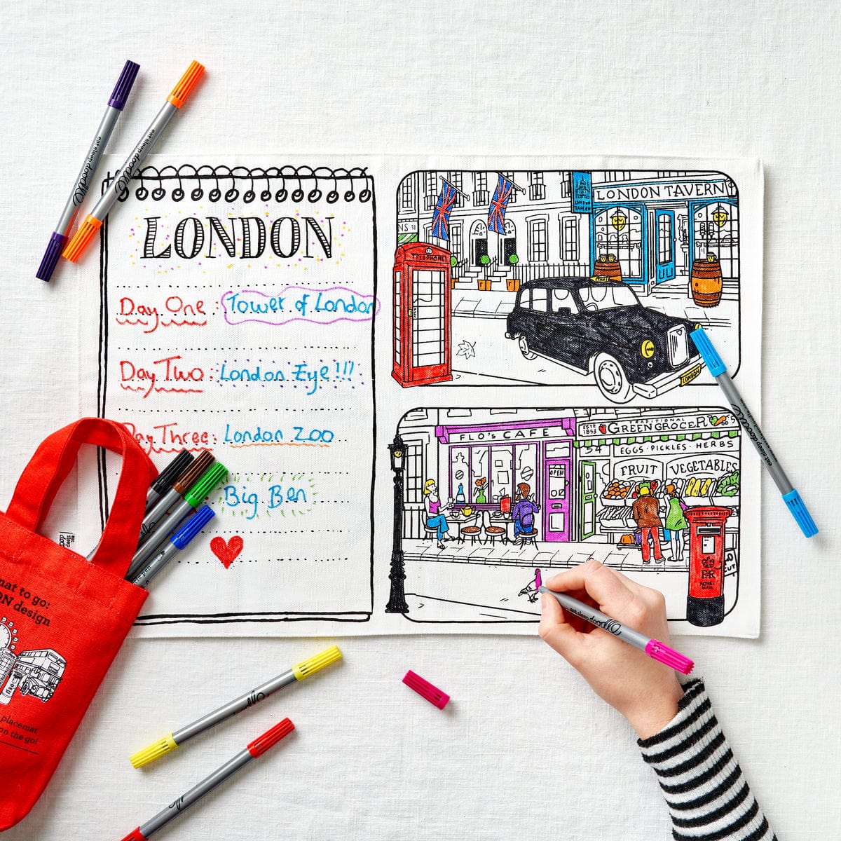 London placemat to go