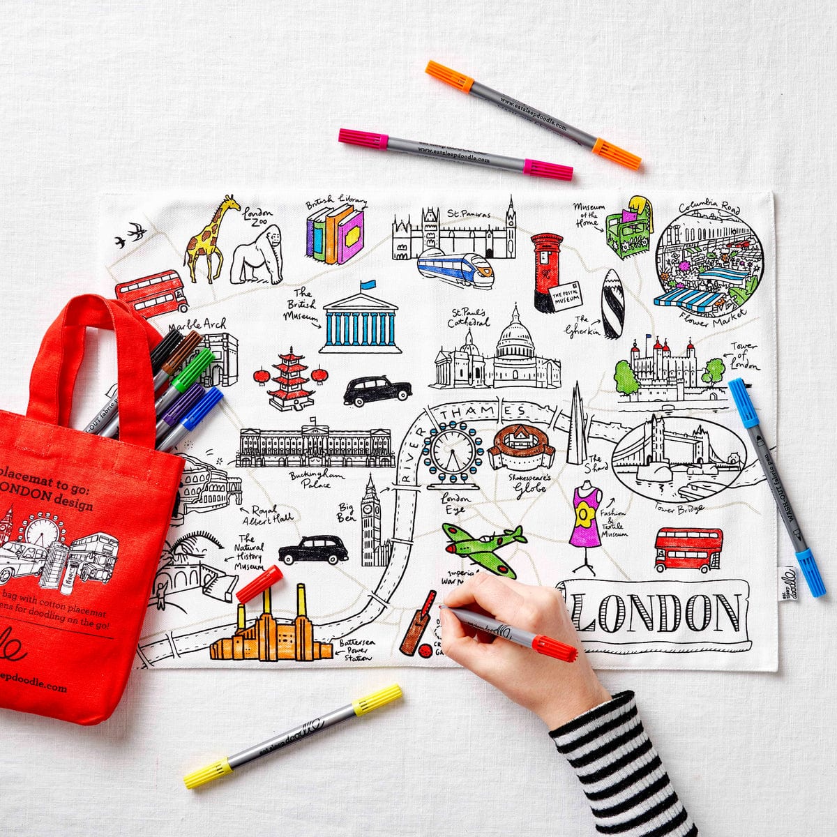 London placemat to go
