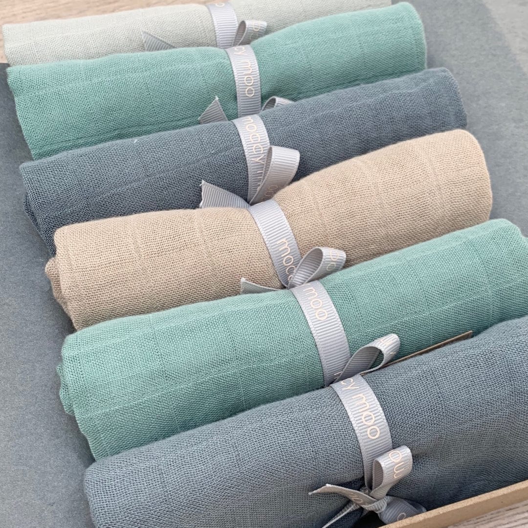 Muslin 'go-to' cloth - Slate Blue
