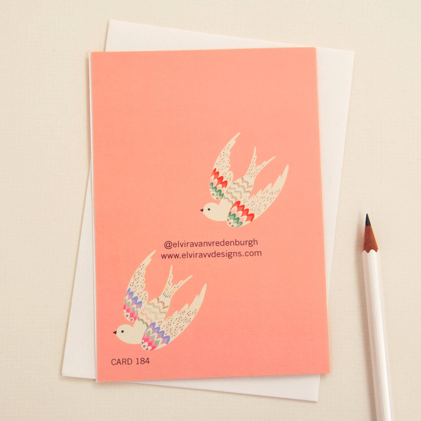 New Baby in Pink Greetings Card