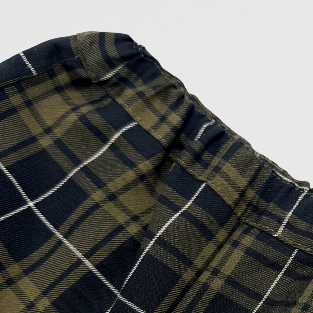 Oliver Tartan Trousers | Khaki/Navy