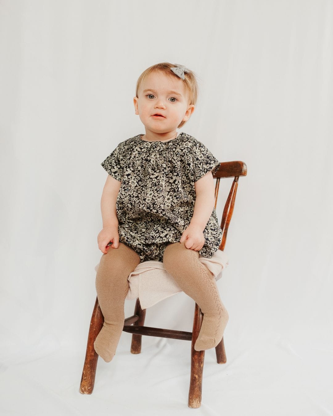 Poppy Floral Blouse | Navy/White