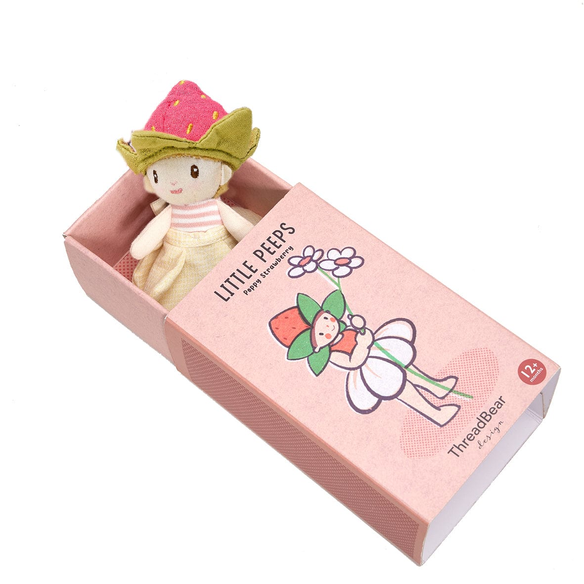 Poppy Strawberry Matchbox Doll by Threadbear Design.