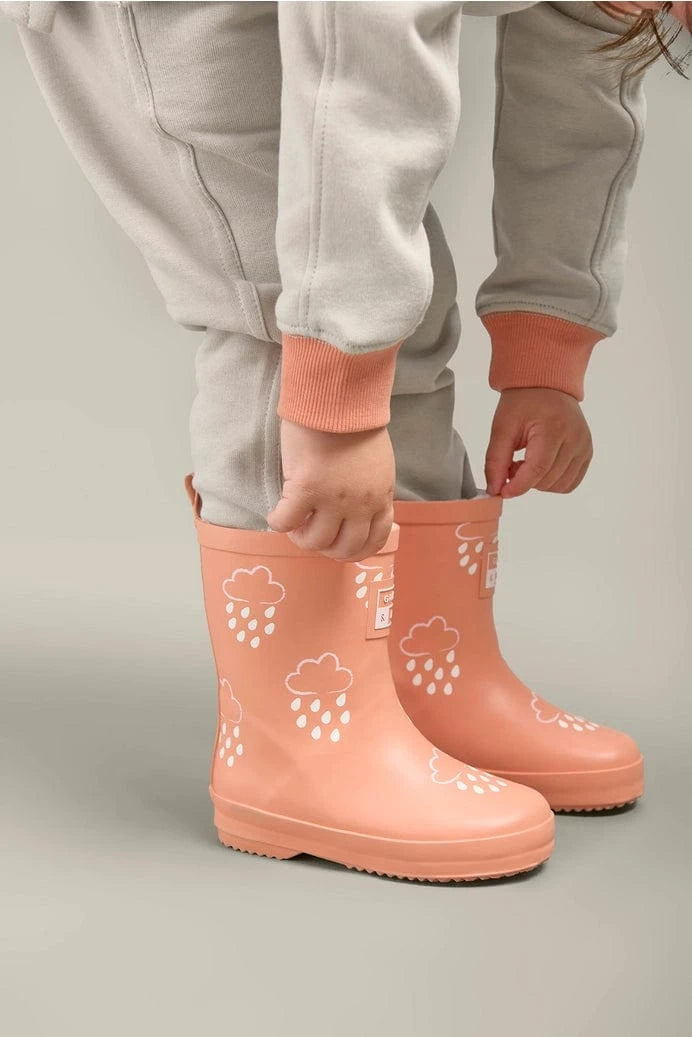 PRE-ORDER Volcanic Orange Colour-Changing Kids Wellies