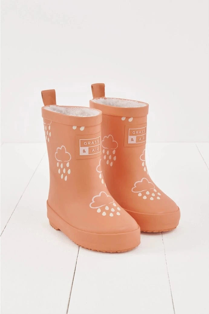 PRE-ORDER Volcanic Orange Colour-Changing Kids Wellies