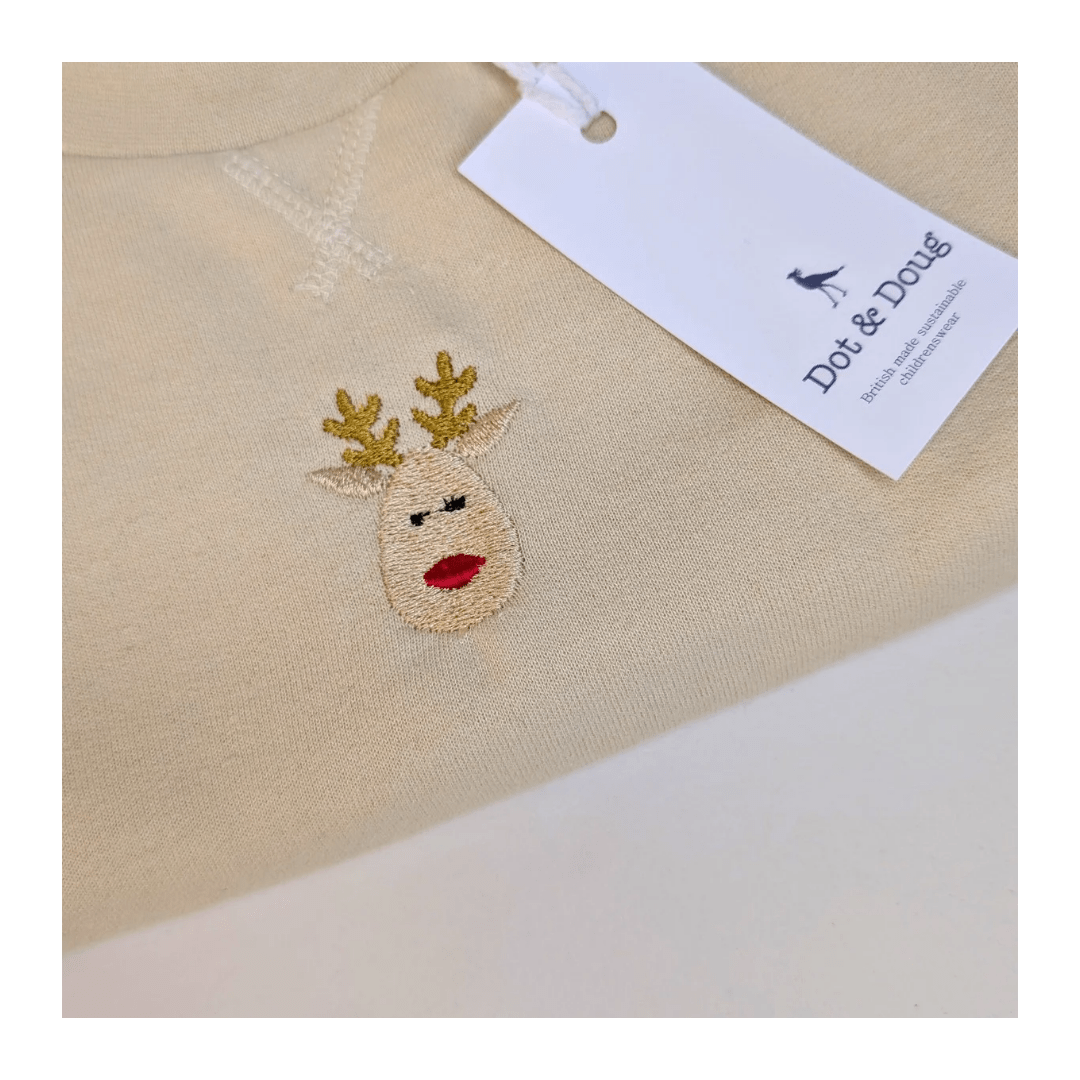 Reindeer Embroidered Jumper