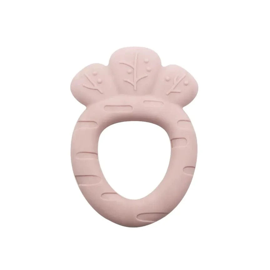 Pink Carrot Silicone Teething Toy