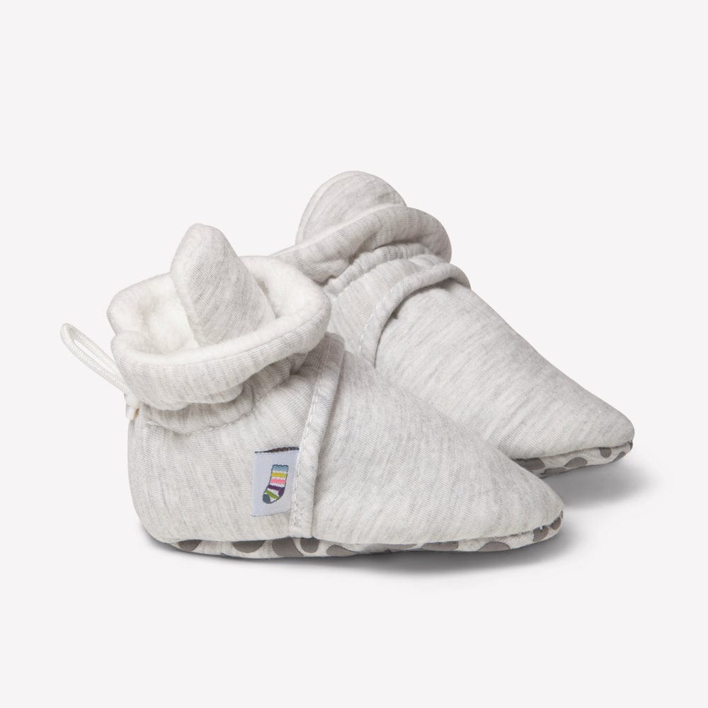 Stay-on Non-Slip Bootie - Perfect pram Slipper or Baby Carrier boot - Grey