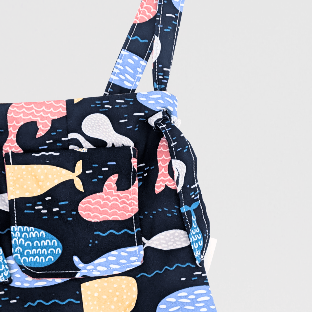 Under the sea Dungaree | Navy/Multi