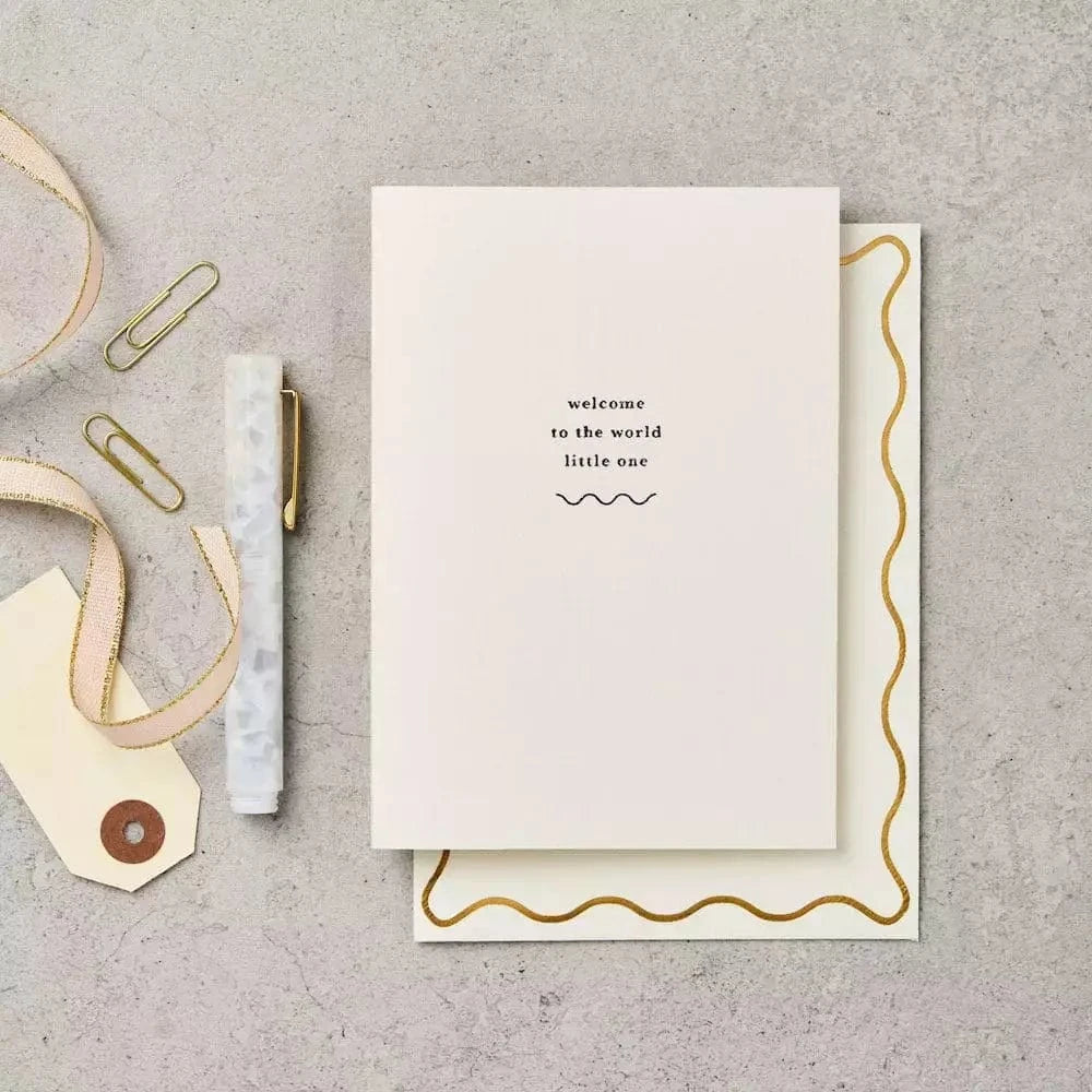 'Welcome to the world little one' Greetings Card