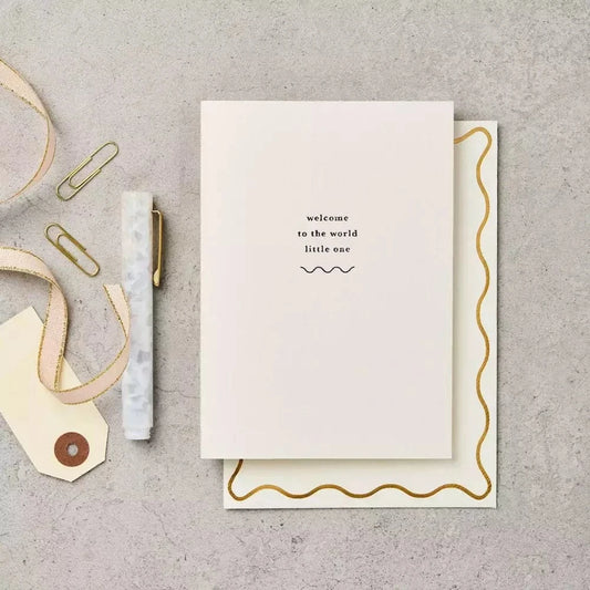 'Welcome to the world little one' Greetings Card