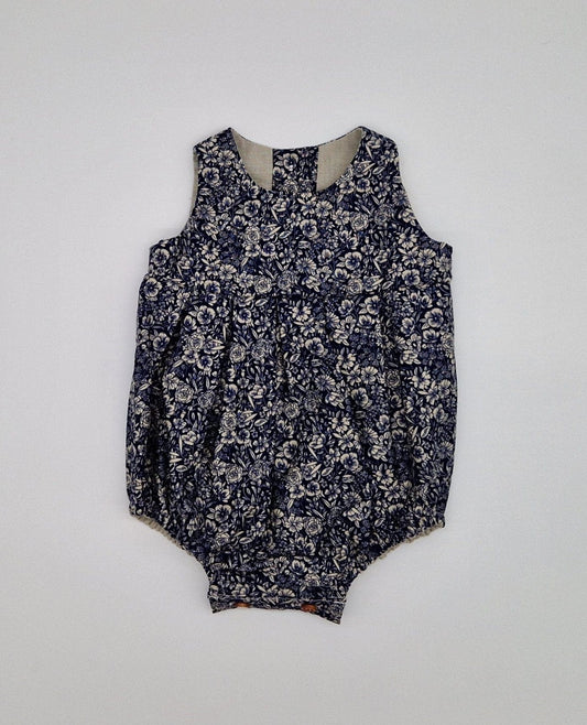 Rompers Ada Pleated Romper - Navy Floral