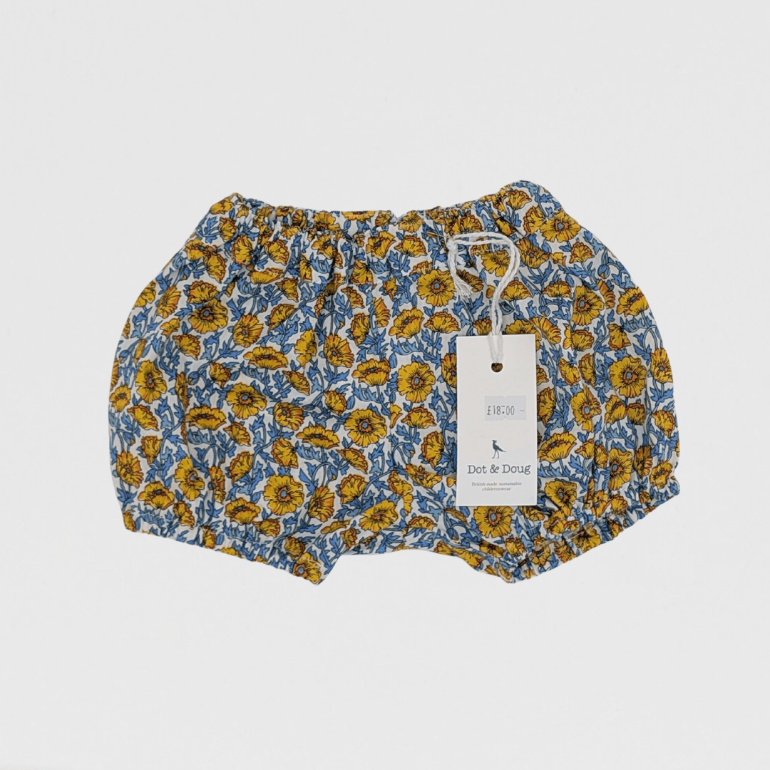 Bailey Floral Bloomers | Yellow/Blue