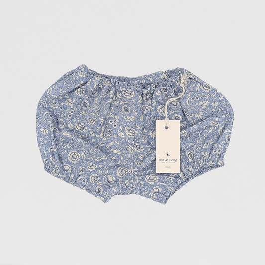 Bailey Paisley Floral Bloomers | Sky Blue/White