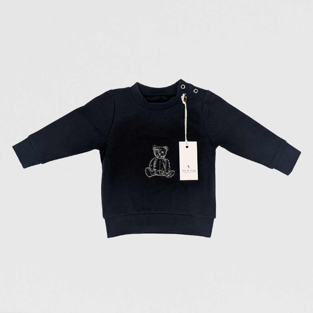 Barney Bear Jumper | Navy/Sand