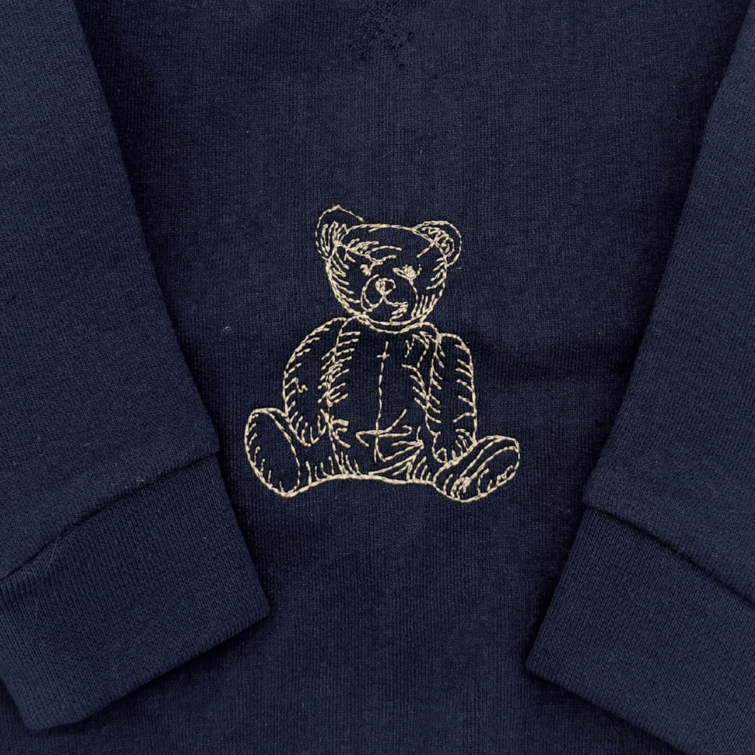 Barney Bear Jumper | Navy/Sand