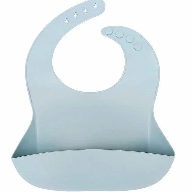 Blue Beanie & Bo Silicone Bib in Bag