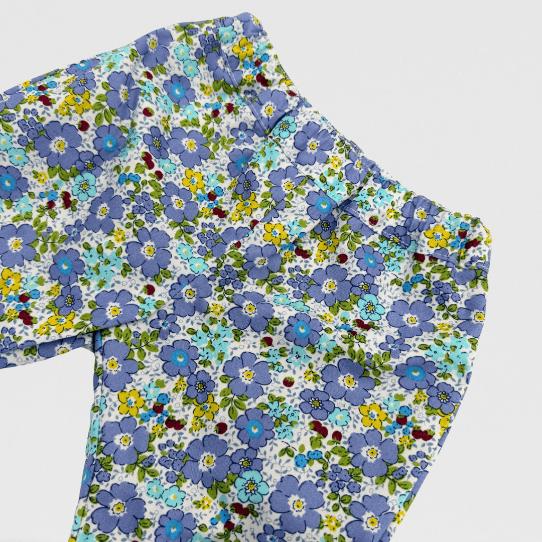 Bloom Floral Trouser | Purple/Turquoise/Green