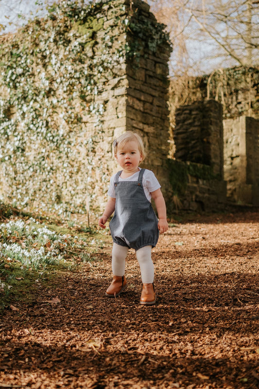 Blue Dungaree Romper