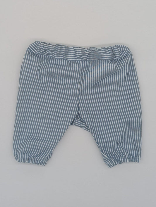 Blue Striped Denim Trouser