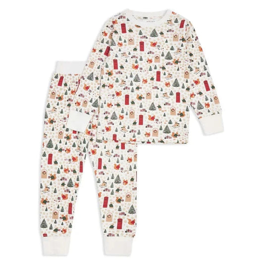 Children's Christmas Jersey Pyjamas - Festive Forest