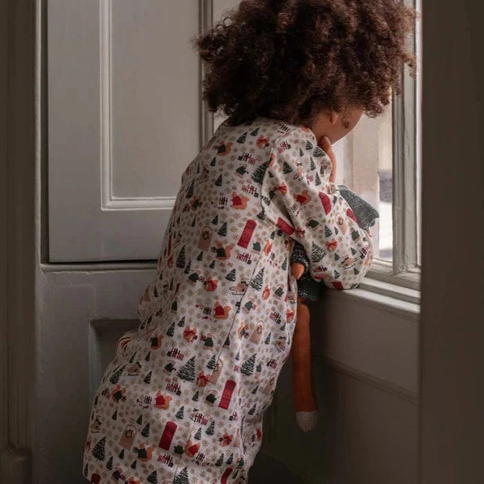 Children's Christmas Jersey Pyjamas - Festive Forest