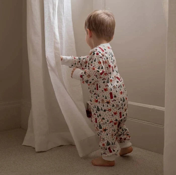 Children's Christmas Jersey Pyjamas - Festive Forest
