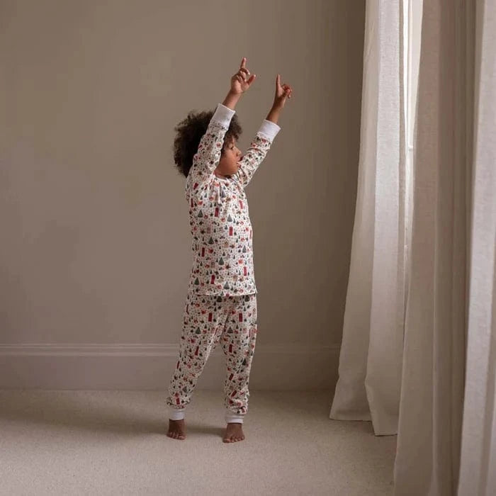 Children's Christmas Jersey Pyjamas - Festive Forest