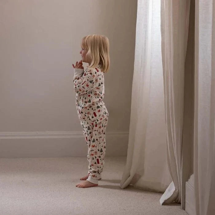 Children's Christmas Jersey Pyjamas - Festive Forest