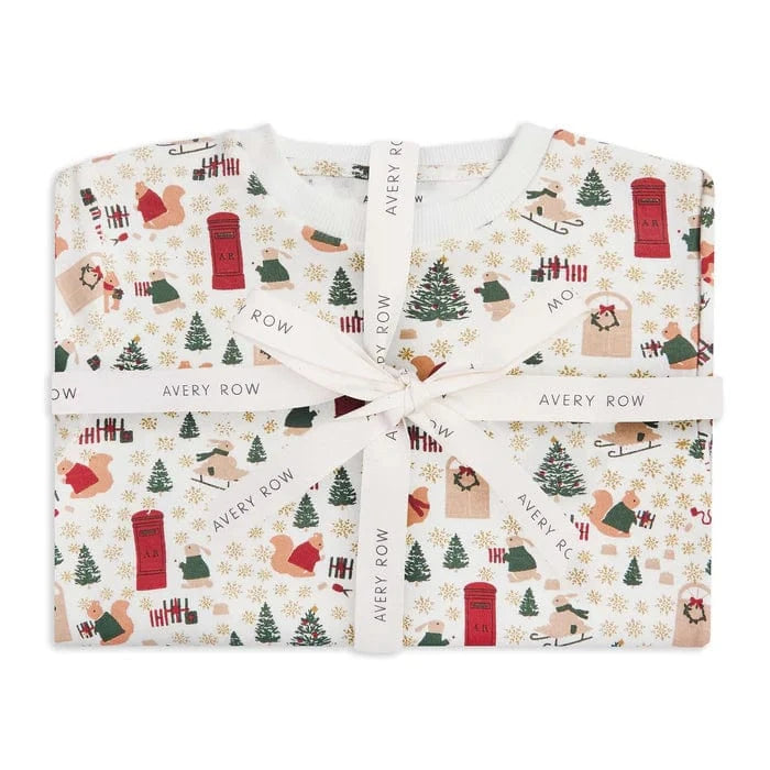 Children's Christmas Jersey Pyjamas - Festive Forest