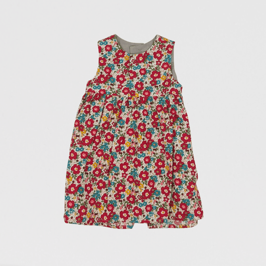 Darcie Floral Dress | Red/Blue/Multi