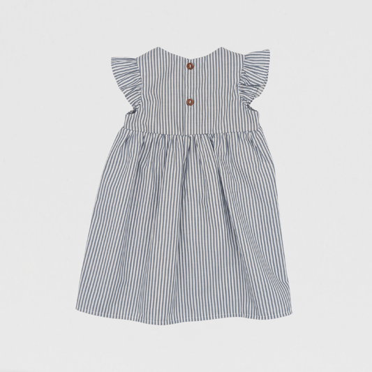 Darcie Striped Dress | Sky Blue/White