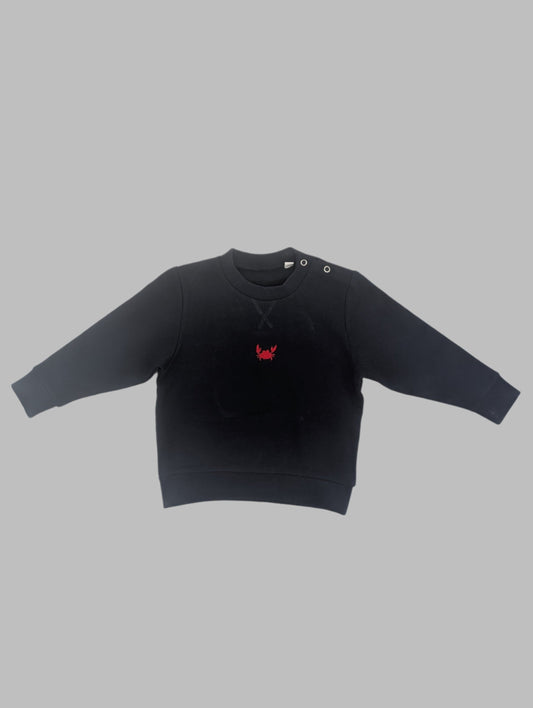 Dot and Doug Crab Navy Jumper