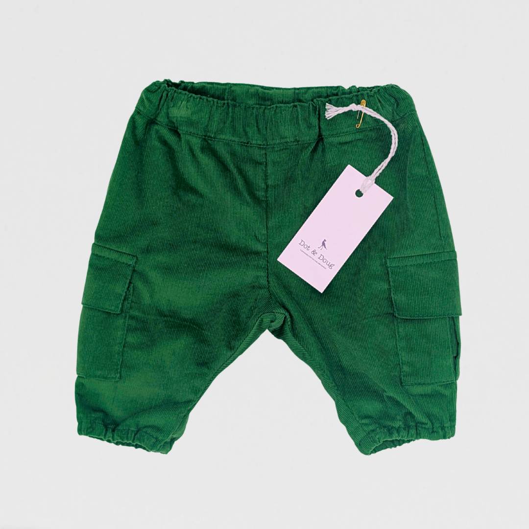 Frankie Pocket Corduroy Trousers | Green