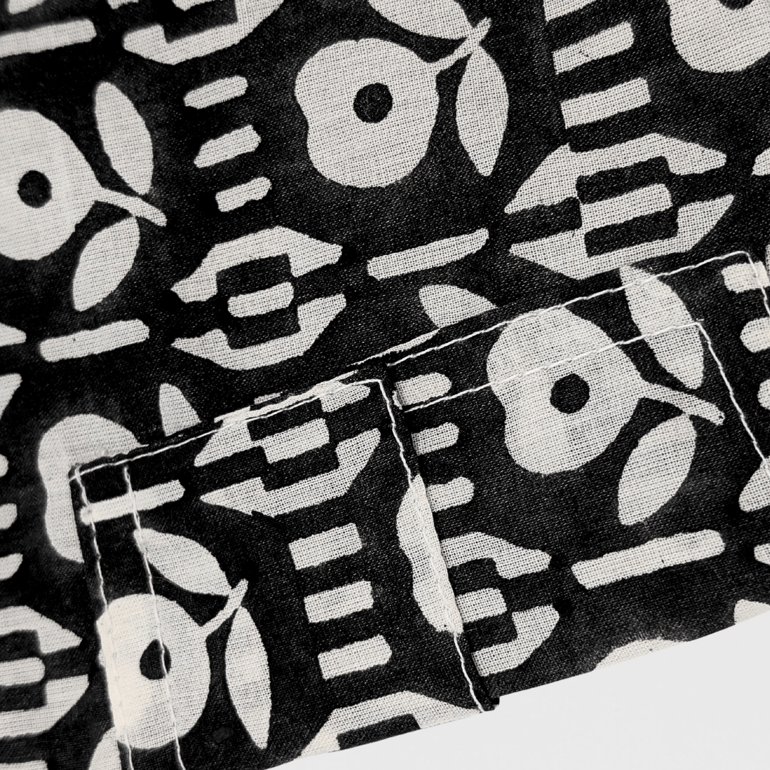 Frankie Pocket Trousers | Black/White