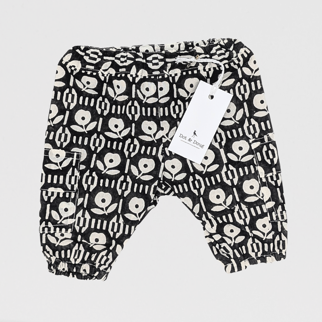 Frankie Pocket Trousers | Black/White
