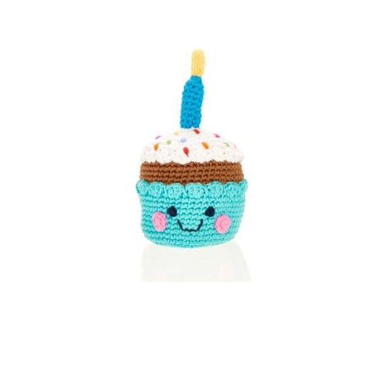 Friendly cupcake rattle – candle