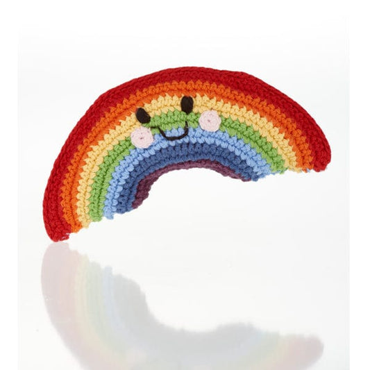 Friendly rainbow rattle