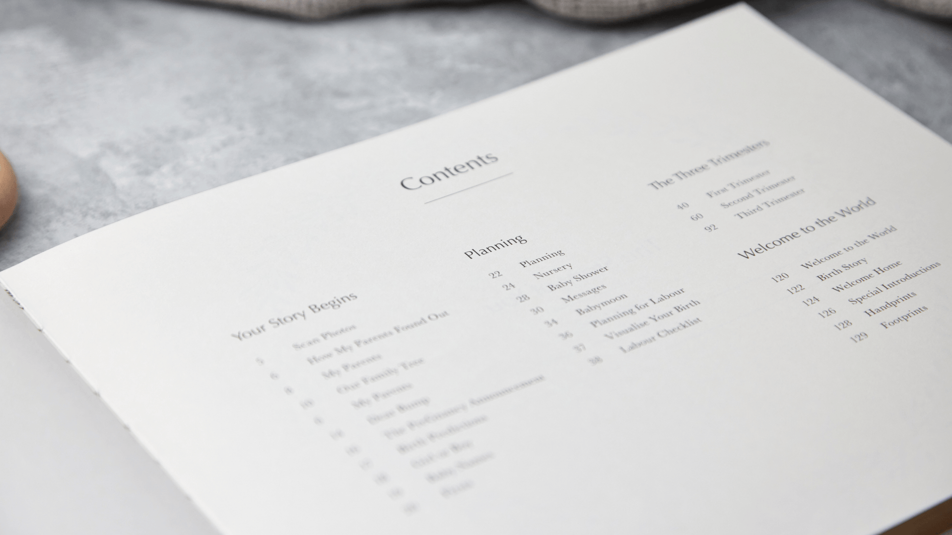 Grey Pregnancy Journal  - Mum Gift - Pregnancy - Mum To Be
