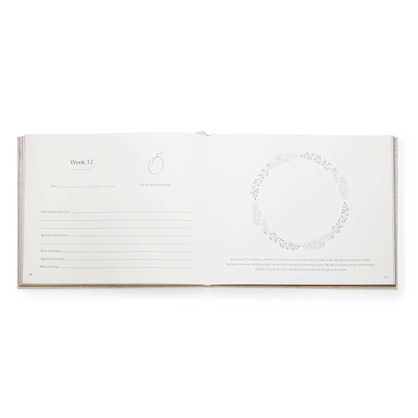 Grey Pregnancy Journal  - Mum Gift - Pregnancy - Mum To Be